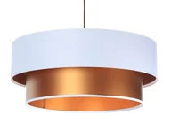 Lampy stojące - Miedziano-biała duża lampa wisząca glamour - S420 Masza - miniaturka - grafika 1
