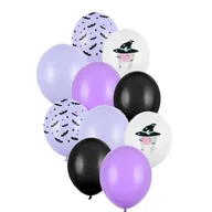 Halloween - Balony halloween 30 cm - fioletowe 10 sztuk - miniaturka - grafika 1