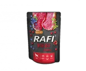 Mokra karma dla psów - Dolina Noteci Rafi z wołowiną dla psa saszetka 300g czarne opakowanie) 56265-uniw - miniaturka - grafika 1