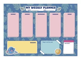 Disney Stitch - planer tygodniowy A4 - Planery - miniaturka - grafika 1
