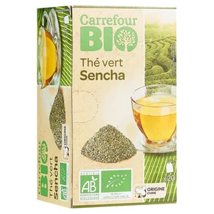 Carrefour Bio Ekologiczna zielona herbata sencha 30 g (20 x 1,5 g) - Herbata - miniaturka - grafika 1