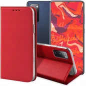 Etui i futerały do telefonów - ETUI Z KLAPKĄ DO SAMSUNG GALAXY S20 FE / 5G / S20 LITE CZERWONE MAGNETYCZNE - miniaturka - grafika 1