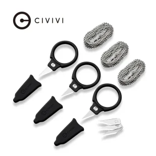 Noże na szyję 3szt Civivi Quick Snip Black ABS/Rubber, 6Cr13 (C22022A-2) - Noże - miniaturka - grafika 1