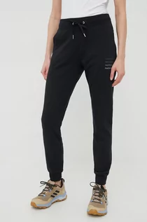 Spodnie damskie - Peak Performance spodnie dresowe damskie kolor czarny z nadrukiem - grafika 1