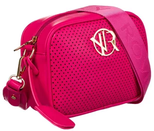 Listonoszka ze skóry ekologicznej z ażurowym panelem - Rovicky - Torebki damskie - miniaturka - grafika 1