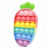 Zabawki sensoryczne - PUSH BUBBLE POP IT Marchewka ZABAWKA ANTYSTRESOWA - miniaturka - grafika 1