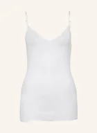 Koszulki i topy damskie - Hanro Top Cotton Seamless weiss - miniaturka - grafika 1