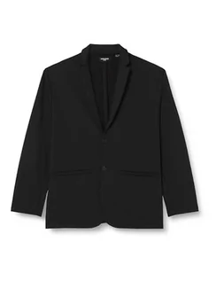 Marynarki męskie - JACK&JONES PLUS Męska marynarka Jprblabeck Sweat Blazer Pls, czarny, 3XL duże rozmiary - grafika 1