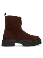 Botki damskie - Steve Madden Botki SM11003404 Brązowy - miniaturka - grafika 1