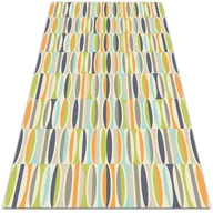 Dywany - Modny winylowy dywan Geometryczne owale 120x180 cm - miniaturka - grafika 1