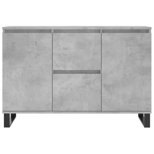 Szafka, szarość betonu, 104x35x70 cm, materiał drewnopochodny Lumarko! - Szafki do salonu - miniaturka - grafika 5