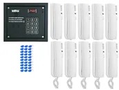 Domofony - Laskomex system domofonu 10 lokatorów, 1 wejście, czytnik rfid. - miniaturka - grafika 1