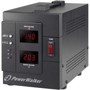 Zasilacze awaryjne UPS - BlueWalker AVR 2000/SIV regulator napięcia 230 V 2 Gniazdo(a) sieciowe Czarny - miniaturka - grafika 1