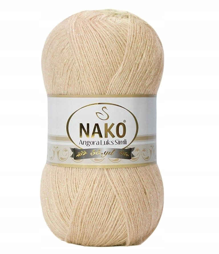 Włóczka ANGORA LUKS SIMLI 100g kolor 2250 /beż