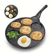 Patelnie - Patelnia do naleśników, patelnia do naleśników, Naleśnikarka z 7 wzorami foremek, Naczynia kuchenne, Artykuły kuchenne, Artykuły - miniaturka - grafika 1
