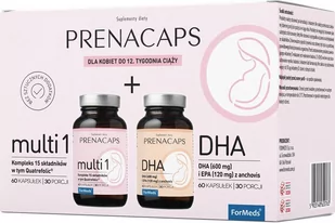 ForMEDS Prenacaps Multi 1 + DHA x 60 kaps + 60 kaps - Witaminy i minerały - miniaturka - grafika 1