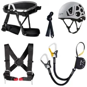 Sprzęt wspinaczkowy - Zestaw Ferratowy Singing Rock Packet Ferrata Exp II Rozmiar: S-M / Kolor: czarny/szary - miniaturka - grafika 1