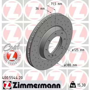 Tarcza hamulcowa ZIMMERMANN 400.5544.20 - Tarcze hamulcowe - miniaturka - grafika 1