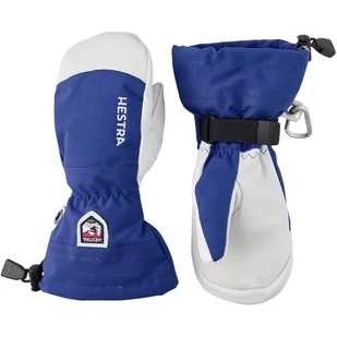 Hestra Army Leather Heli Ski Jr, mitenki narciarskie, juniorskie, niebieskie - Rękawice narciarskie - miniaturka - grafika 1