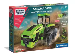 Clementoni Laboratorium Mechaniki - Ciągnik Gąsienicowy - - Zabawki kreatywne - miniaturka - grafika 1