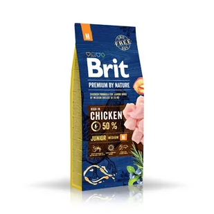 Brit Premium by Nature Junior Medium 15 kg - Sucha karma dla psów - miniaturka - grafika 2