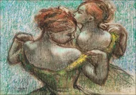 Plakaty - Galeria Plakatu, Plakat, Two Dancers, Edgar Degas, 70x100 cm - miniaturka - grafika 1