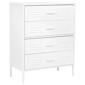 Szafki biurowe - Komoda metalowa biała ENAGO - miniaturka - grafika 1