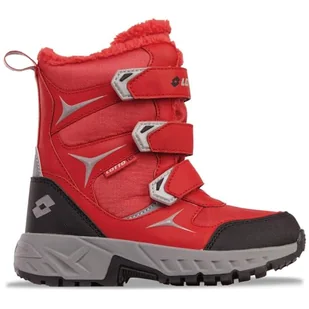 Lotto PINECREEK TEX K Unisex dziecięce półdługie kozaki, czerwone/srebrne, 33 EU, red silver, 33 EU - Buty dla chłopców - miniaturka - grafika 1