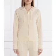 Bluzy damskie - Juicy Couture Bluza Robertson Classic Velour Zip Trough Hoodie GOLD HW | Regular Fit - miniaturka - grafika 1