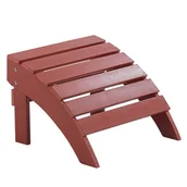 Fotele i krzesła ogrodowe - Shumee Podnóżek ogrodowy czerwony ADIRONDACK 270266 - miniaturka - grafika 1