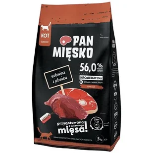 Pan Mięsko karma sucha dla kota Wołowina z jeleniem 5kg hypoalergiczna - Sucha karma dla kotów - miniaturka - grafika 1