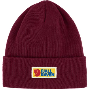 Czapka zimowa Fjallraven Vardag Classic Beanie - bordeaux red - Czapki damskie - miniaturka - grafika 1