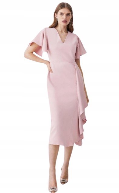 KAREN MILLEN SUKIENKA RÓŻOWA ELEGANCKA 38 Y1E