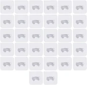 Zawiasy, okucia i inne akcesoria - Zestaw 32 haczyków ściennych – haki ścienne, organizery kabli, montaż bez wiercenia, idealne do domu, łazienki, kuchni i biura - miniaturka - grafika 1