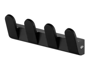 Bisk Futura Black 4-hak czarny 02952 - Wieszaki łazienkowe - miniaturka - grafika 2
