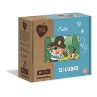 Klocki - Clementoni Klocki obrazkowe 12 elementów PFF Kids 45005 - miniaturka - grafika 1