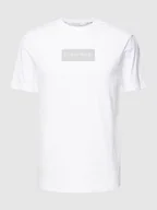 Koszulki męskie - T-shirt z detalem z logo - miniaturka - grafika 1