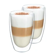Kubki termiczne - Kondela Kubek termiczny do latte (2 szt.) Hotcool Typ 2 450 ml - przezroczysty - miniaturka - grafika 1