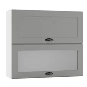 Szafki kuchenne - Szafka kuchenna wisząca 80 ADELE W80 GRF/2 SD szara mat - miniaturka - grafika 1