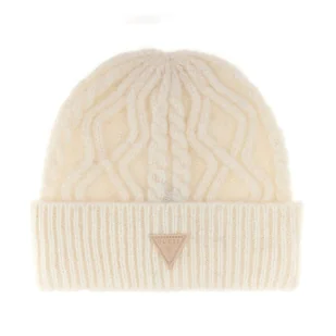 Damska Czapka zimowa GUESS BEANIE AW5210POL01-IVO – Beżowy - Czapki damskie - miniaturka - grafika 1