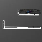 Akcesoria do komputerów stacjonarnych - 1stCOOL 1stCool Podpěra GPU Hliníkový držák, bílá - miniaturka - grafika 1