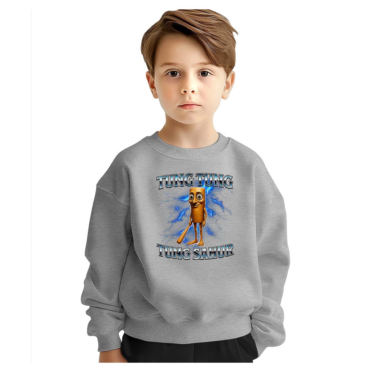BLUZA DZIECIĘCA ITALIAN BRAINROT TUNG SAHUR 122-128 DLA CHŁOPCA DZIEWCZYNKI