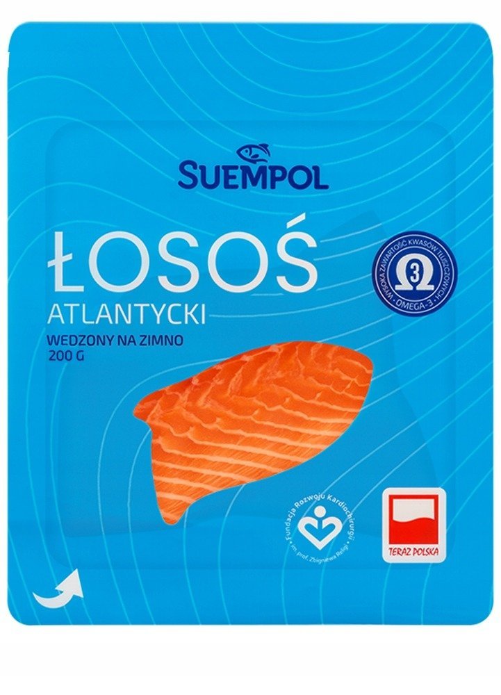 Łosoś wędzony na zimno plastry 150 g