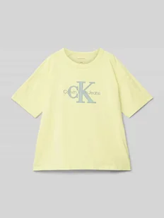 T-shirt z detalem z logo model ‘OTTOMAN’ - Koszulki dla chłopców - miniaturka - grafika 1