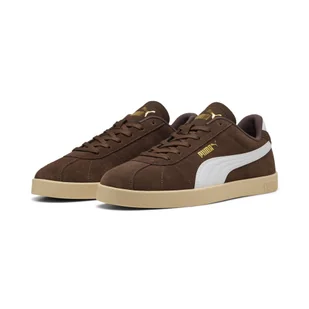 Sneakersy zamszowe unisex PUMA Club II PUMA Flat Bronze White Gold Brown - Buty trekkingowe damskie - miniaturka - grafika 1
