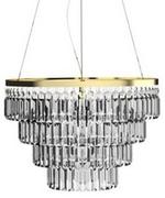 Lampy sufitowe - Kryształowy żyrandol Salerno AZ4906 glamour przezroczysty - miniaturka - grafika 1
