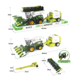 Zestaw kombajnów z belarką do słomy - TOYS Paweł Wojda - Samochody i pojazdy dla dzieci - miniaturka - grafika 1