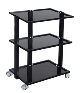 Pomocnik kosmetyczny fryzjerski do salonu ST027B uniwersalna szafka wózek stolik na kółkach z trzema półkami - Meble kosmetyczne - miniaturka - grafika 1