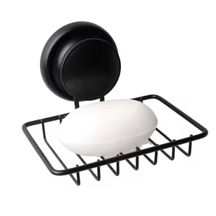 Yoka YokaHome Mydelniczka na przyssawkę naścienna stal czarna - CH.GAVI-MYD-BLK - Mydelniczki i dozowniki mydła Yoka YokaHome Mydelniczka na przyssawkę naścienna stal czarna - CH.GAVI-MYD-BLK - Mydelniczki i dozowniki mydła - miniaturka - grafika 1