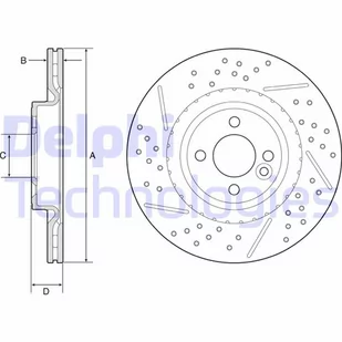 Delphi Tarcza hamulcowa BG4789C - Tarcze hamulcowe - miniaturka - grafika 1
